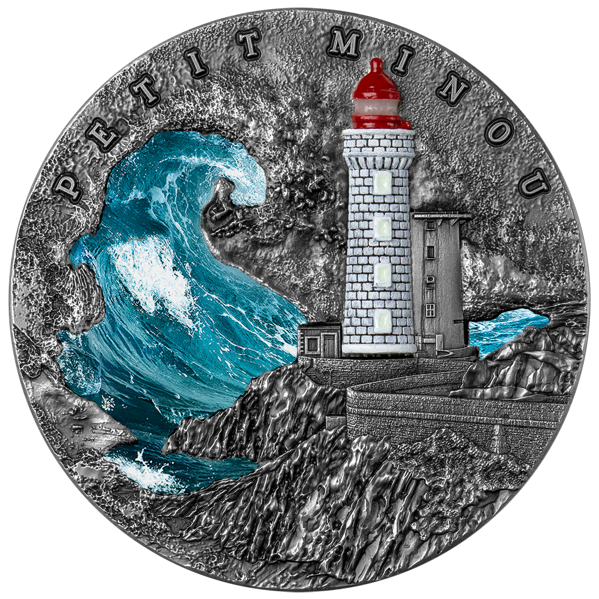 2022 Niue PETIT MINOU LIGHTHOUSE 2 oz Silver Coin - OZB