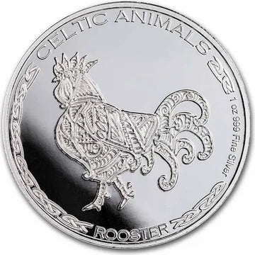 2022 Rooster - Celtic Animals Series 1oz Silver Coin - OZB
