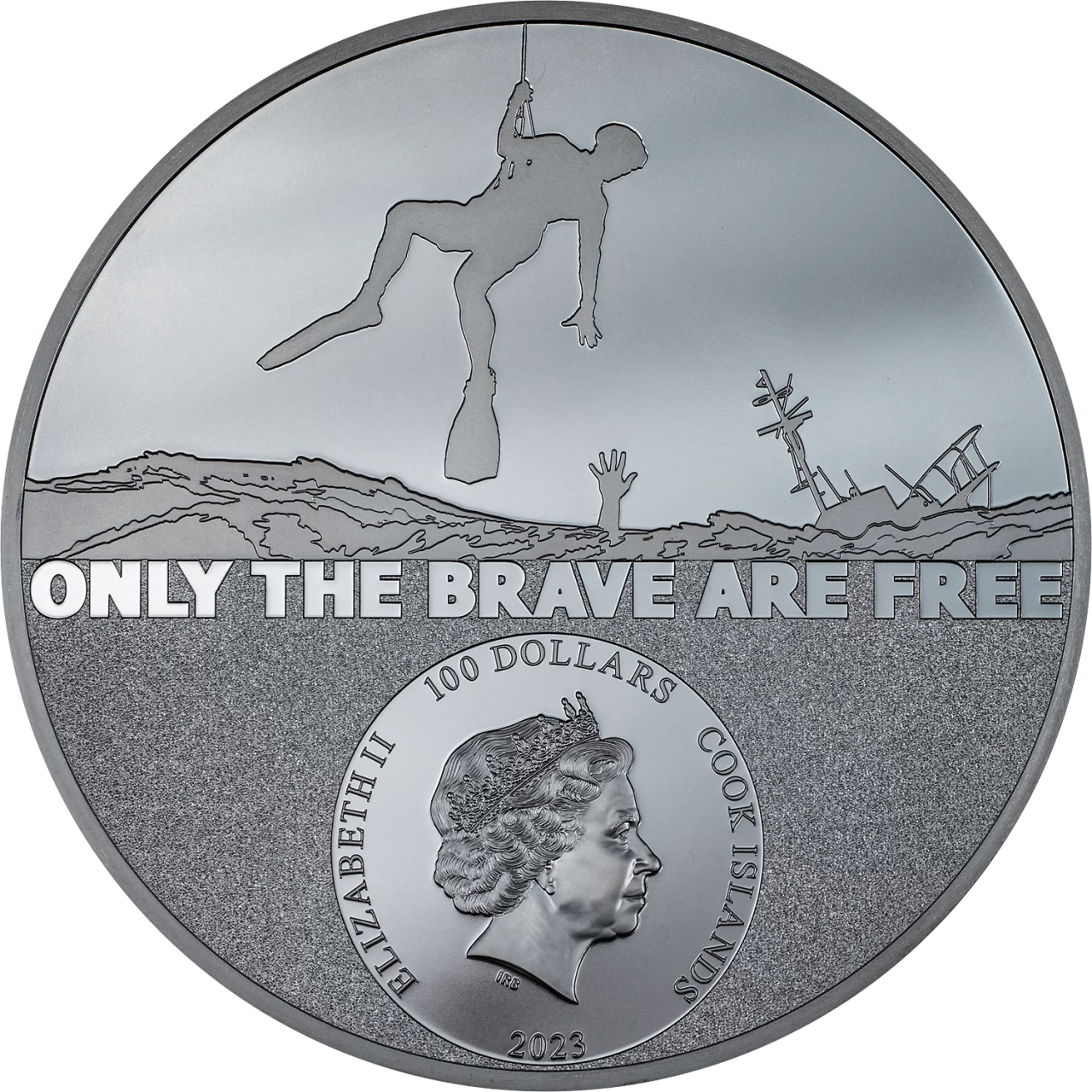 2023 Cook Island COAST GUARD - REAL HEROES 1 Kilo Silver Coin - OZB