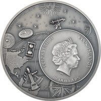 2023 2 oz ASTROLABE Silver Coin MS 70 Historic Instruments - Cook Islands - Oz Bullion