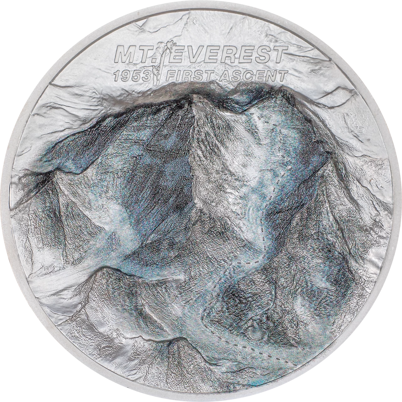 2023 Cook Island MOUNT EVEREST - FIRST ASCENT 2 oz Silver Coin - OZB