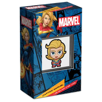 1 oz Silver CAPTAIN MARVEL Chibi Coin 2023 Niue