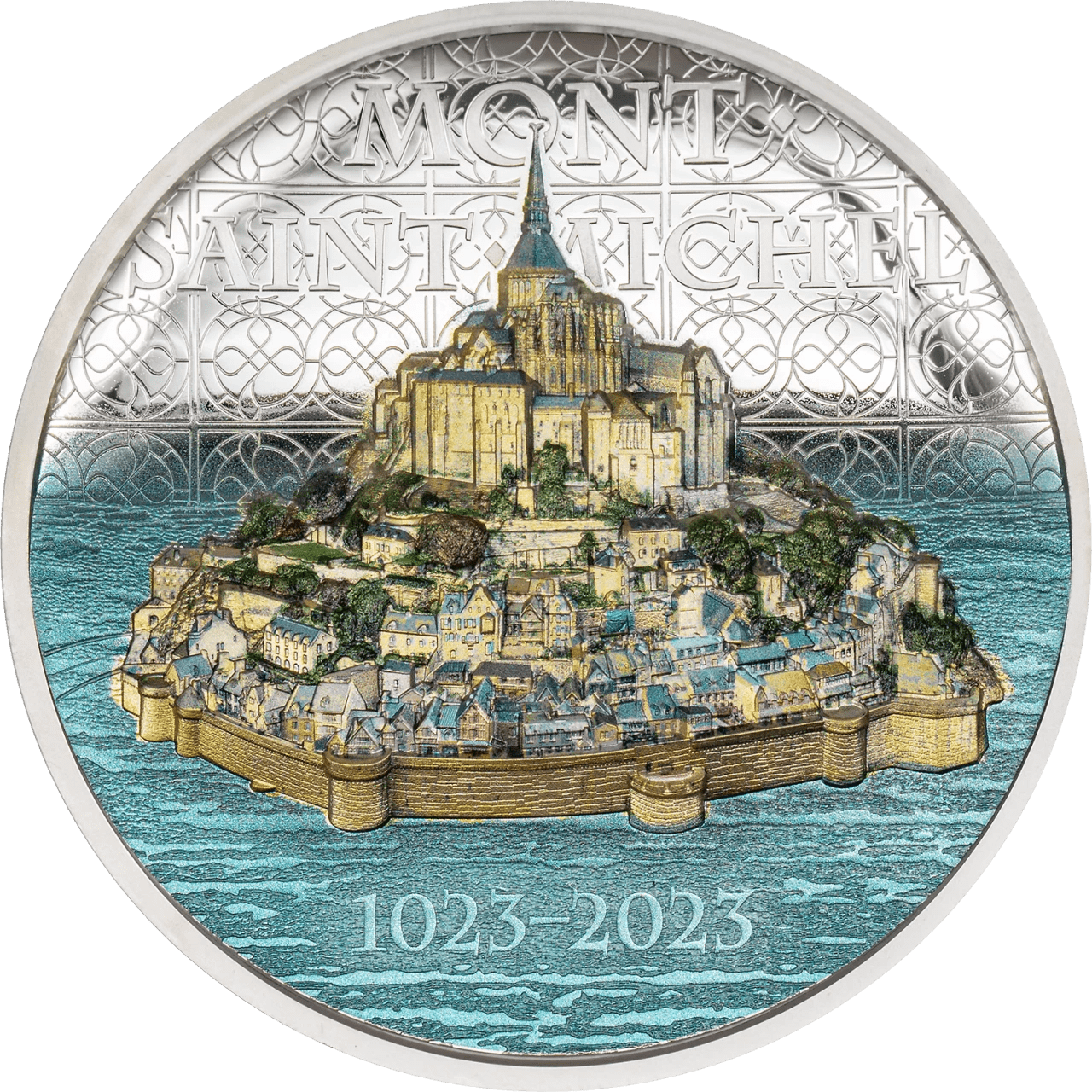 2023 Cook Island MONT-SAINT-MICHEL 2 oz Silver Coin - Oz Bullion