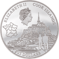 2023 Cook Island MONT-SAINT-MICHEL 5 oz Silver Coin - Oz Bullion