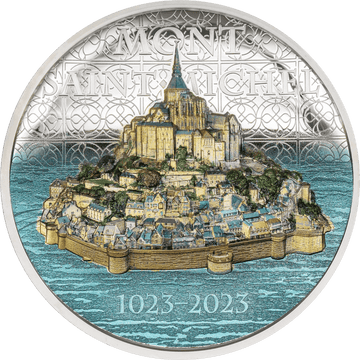 2023 Cook Island MONT-SAINT-MICHEL 5 oz Silver Coin - Oz Bullion