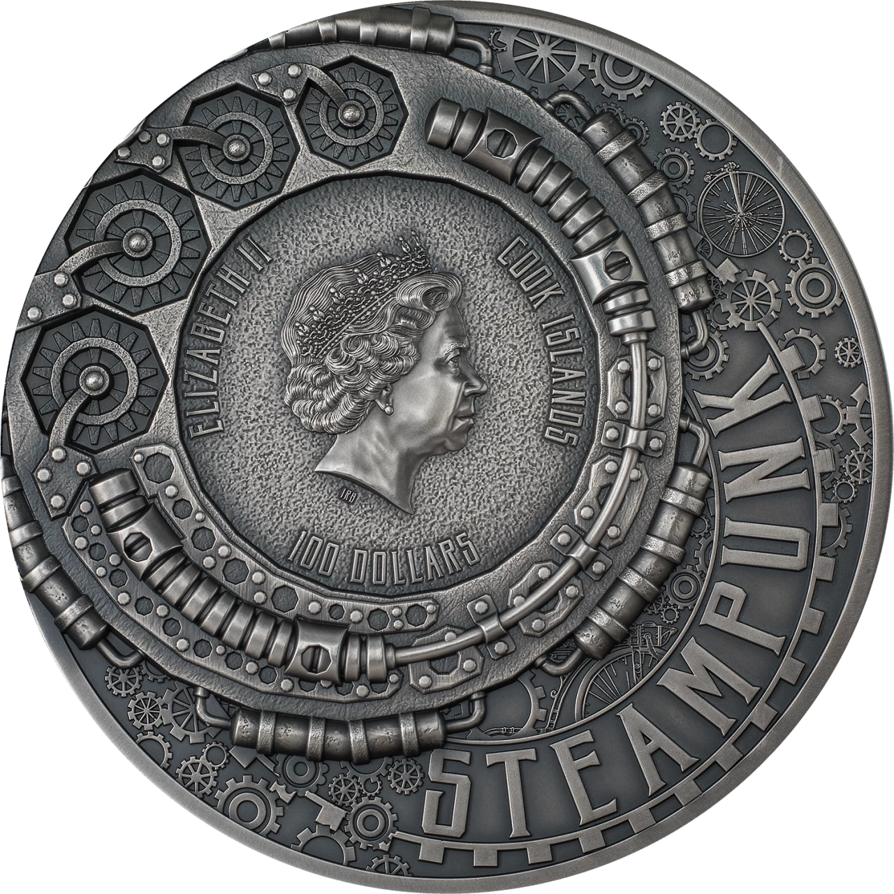 2023 Cook Island STEAMPUNK JETPACK  1 kilo Silver Coin - OZB