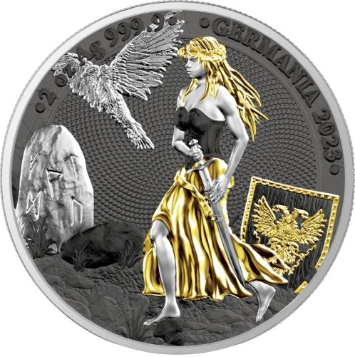 2023 Germania 2 oz Silver Coin (ANA Edition) MS 69 - OZB