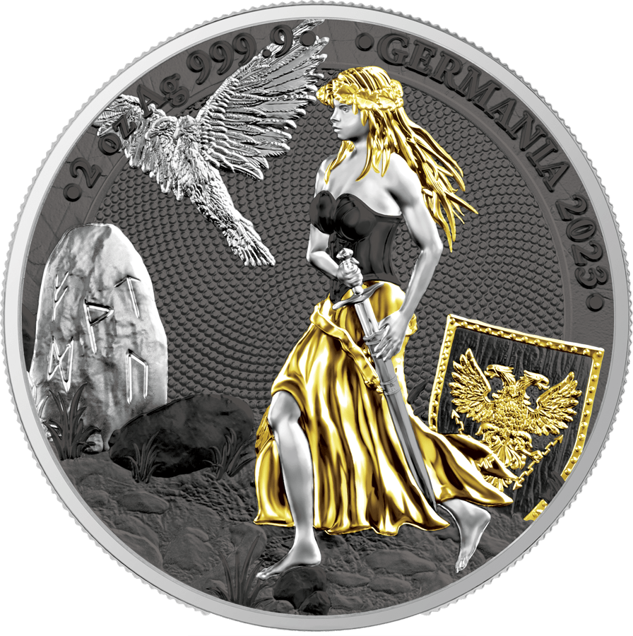 2023 Germania 2 oz Silver Coin (ANA Edition) - OZB