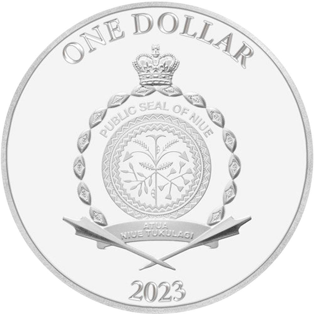 2023 Niue AUREUS VICTORIA $1 Silver Coin - OZB