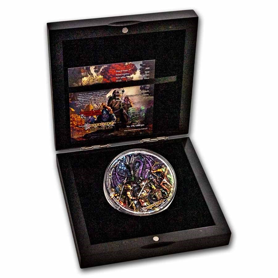 2023 Niue DRAGONS OF AUTUMN TWILIGHT - DRAGONLANCE CHRONICLES 3 oz ...