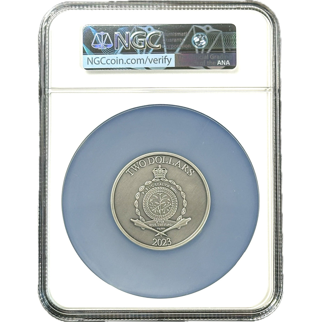 2023 Niue HAAB CALENDAR 2 oz Silver Coin MS 70 - OZB