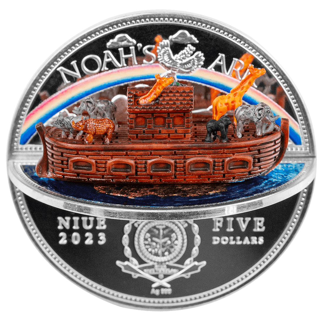 2023 Niue NOAH'S ARK 2 oz Silver Coin - OZB