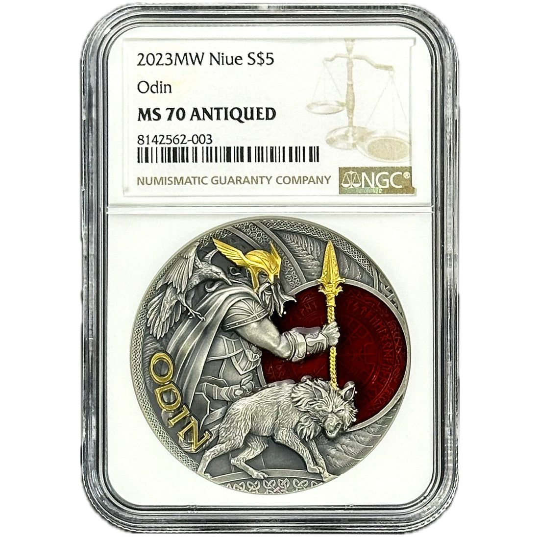 2023 Niue ODIN 2 oz Silver Coin MS 70 - OZB