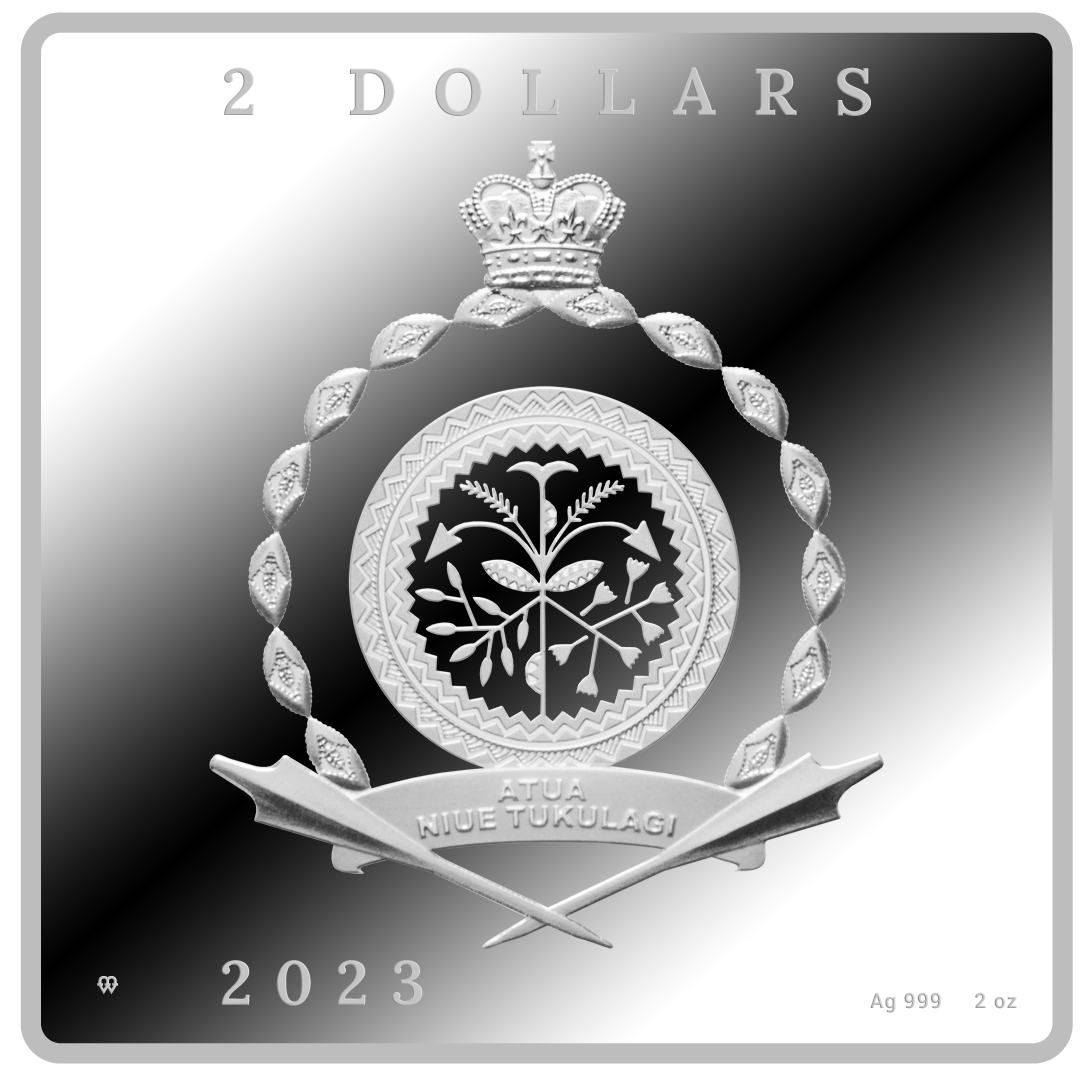 2023 Niue VINCENT VAN GOGH – SELF-PORTRAIT 2 oz Silver Coin - OZB