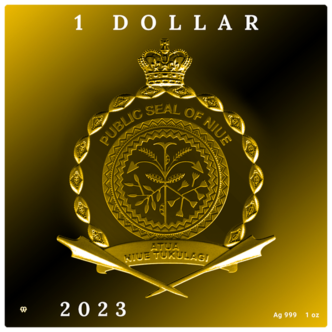 2023 Niue VINCENT VAN GOGH – VALLEY WITH PLOUGHMAN 1 oz Silver Coin