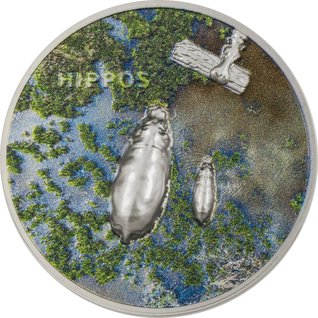 2023 Palau HIPPOS 1 oz Silver Coin - OZB