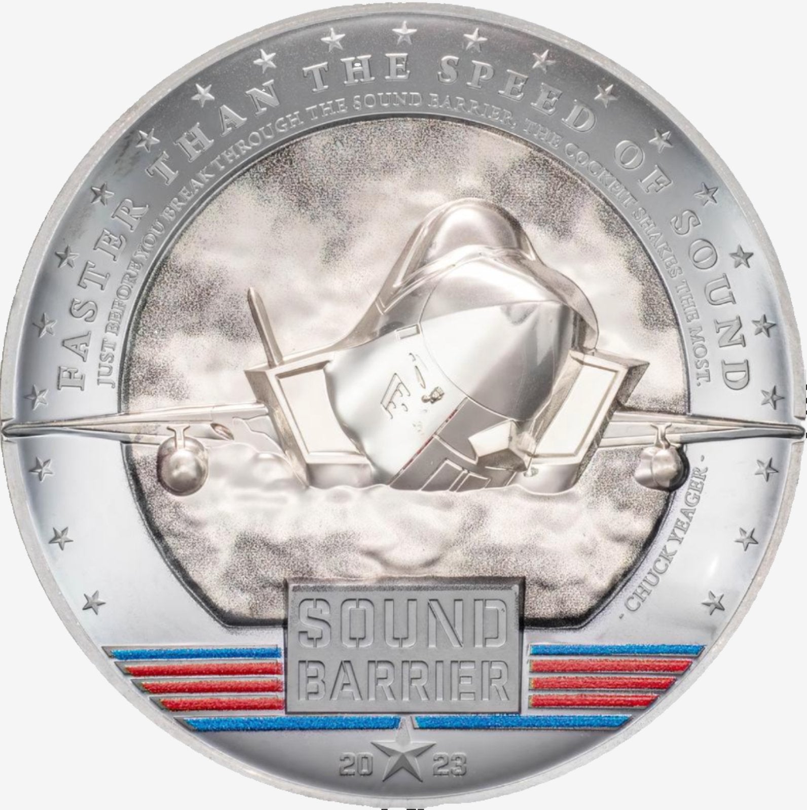 2023 Palau SOUND BARRIER 5 oz Silver Coin - Oz Bullion