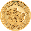 2024 Mongolia YEAR OF THE DRAGON - LUNAR YEAR 0.5 g Gold Coin - OZB