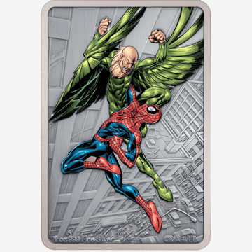 1 oz Silver MARVEL VULTURE Spider-Man Villains Coin 2024 Niue