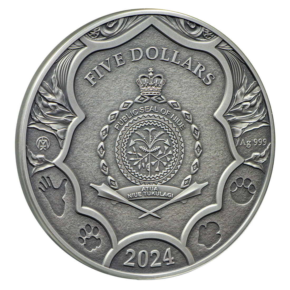 2024 Niue ELEPHANT - Save the Powers 2 oz Silver Coin - OZB