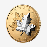 2025 Canada 5 oz Silver MAPLE LEAVES IN MOTION Gold Plated Coin