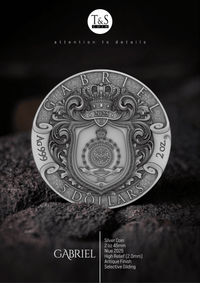 GABRIEL 2 oz Silver Coin - 5 Dollars Niue 2025 - T&S Coin
