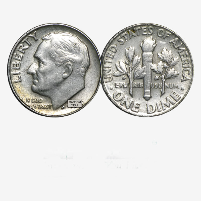 Bag of 50 Constitutional SILVER EISENHOWER DIMES Random Date and Mint 90% Silver