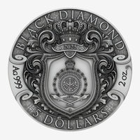 2 oz Silver BLACK DIAMOND Coin 2024 Cameroon