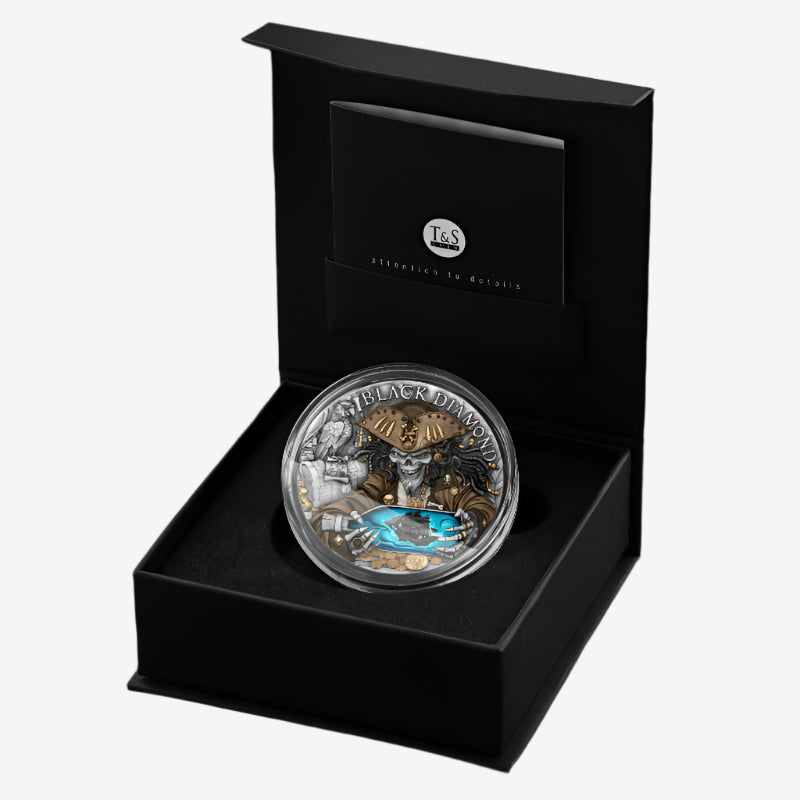 2 oz Silver BLACK DIAMOND Coin 2024 Cameroon