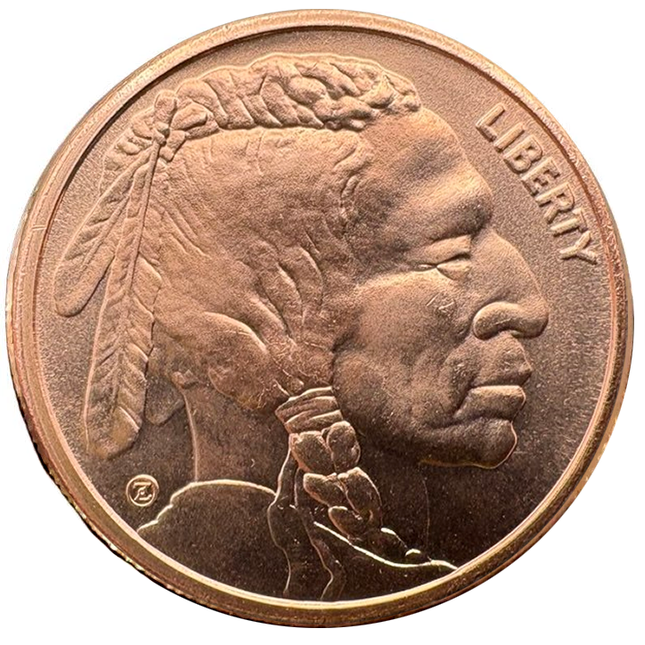 1 oz Copper Buffalo Round - Pack of 100