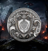 DARKEST HOUR 2 oz Silver Coin - $5 Niue Collectible - T&S Coin