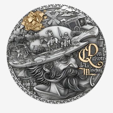 2 oz Silver DON QUIXOTE De La Mancha Coin 2024 Niue