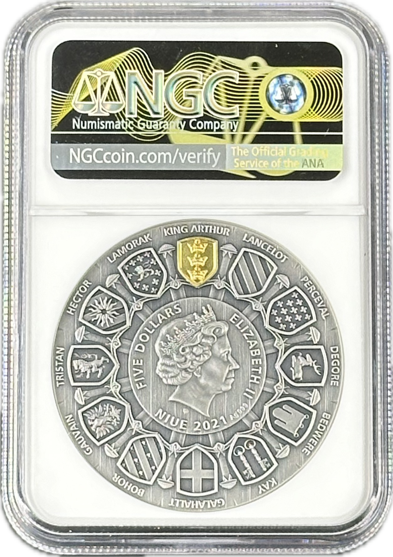 2018 Niue CHINESE DRAGON 2 oz Silver Coin MS 70 - OZB