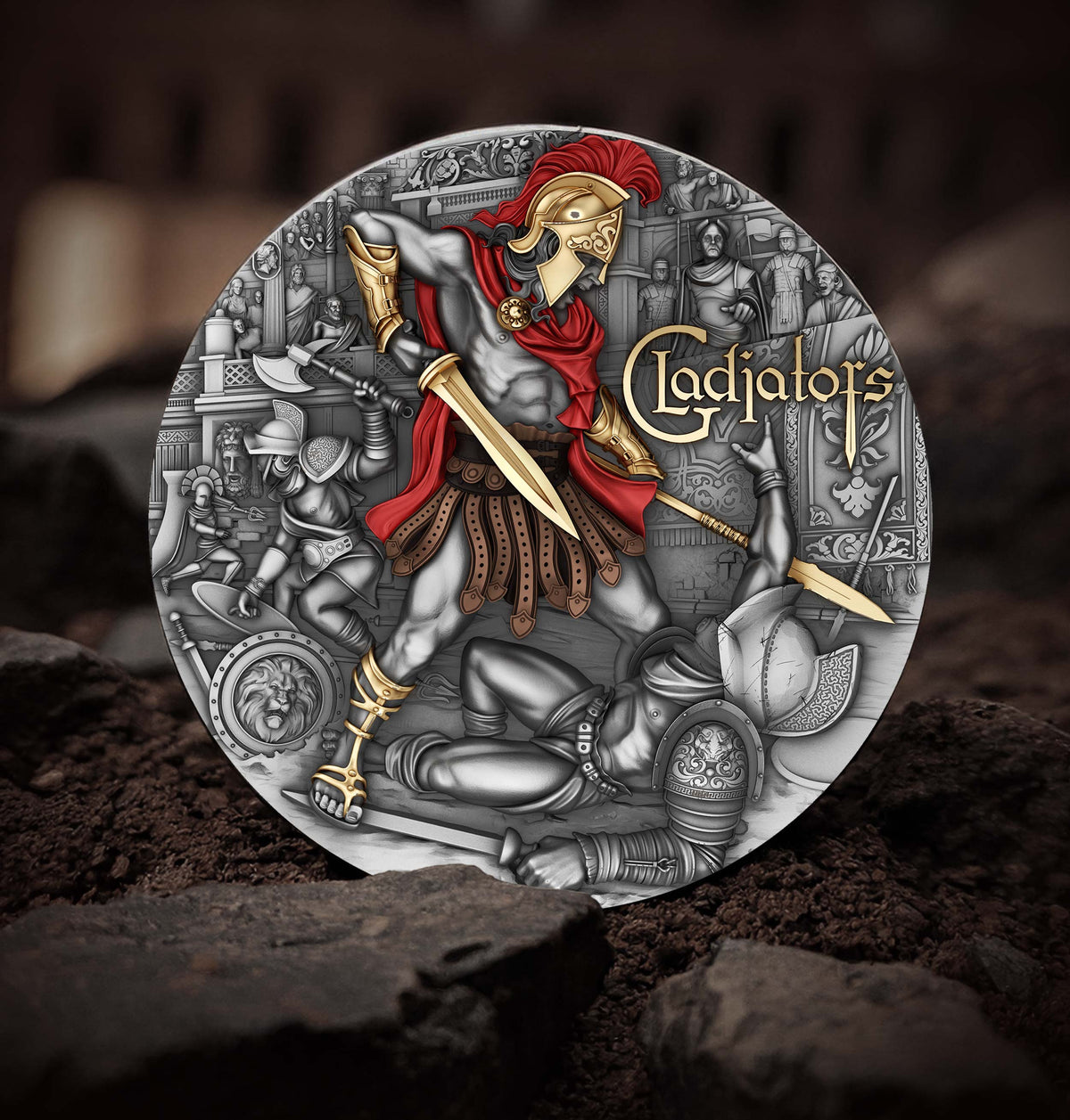 GLADIATOR 2 oz Silver Coin - $5 Niue - T&S Coin