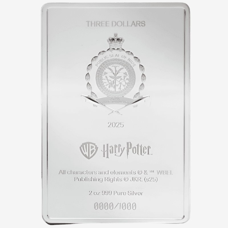 2 oz Silver HARRY POTTER Harry Potter and the Sorcerer's Stone Book Cover Coin 2025 Niue