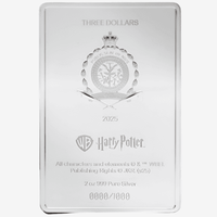 2 oz Silver HARRY POTTER Harry Potter and the Sorcerer's Stone Book Cover Coin 2025 Niue