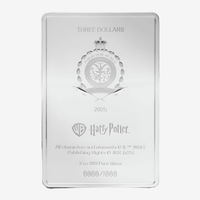 2 oz Silver HARRY POTTER Chamber of Secrets Book Cover Coin 2025 Niue