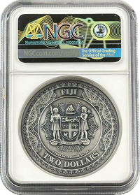 2018 2 oz CHINESE DRAGON Silver Coin MS 70 - Niue - OZB