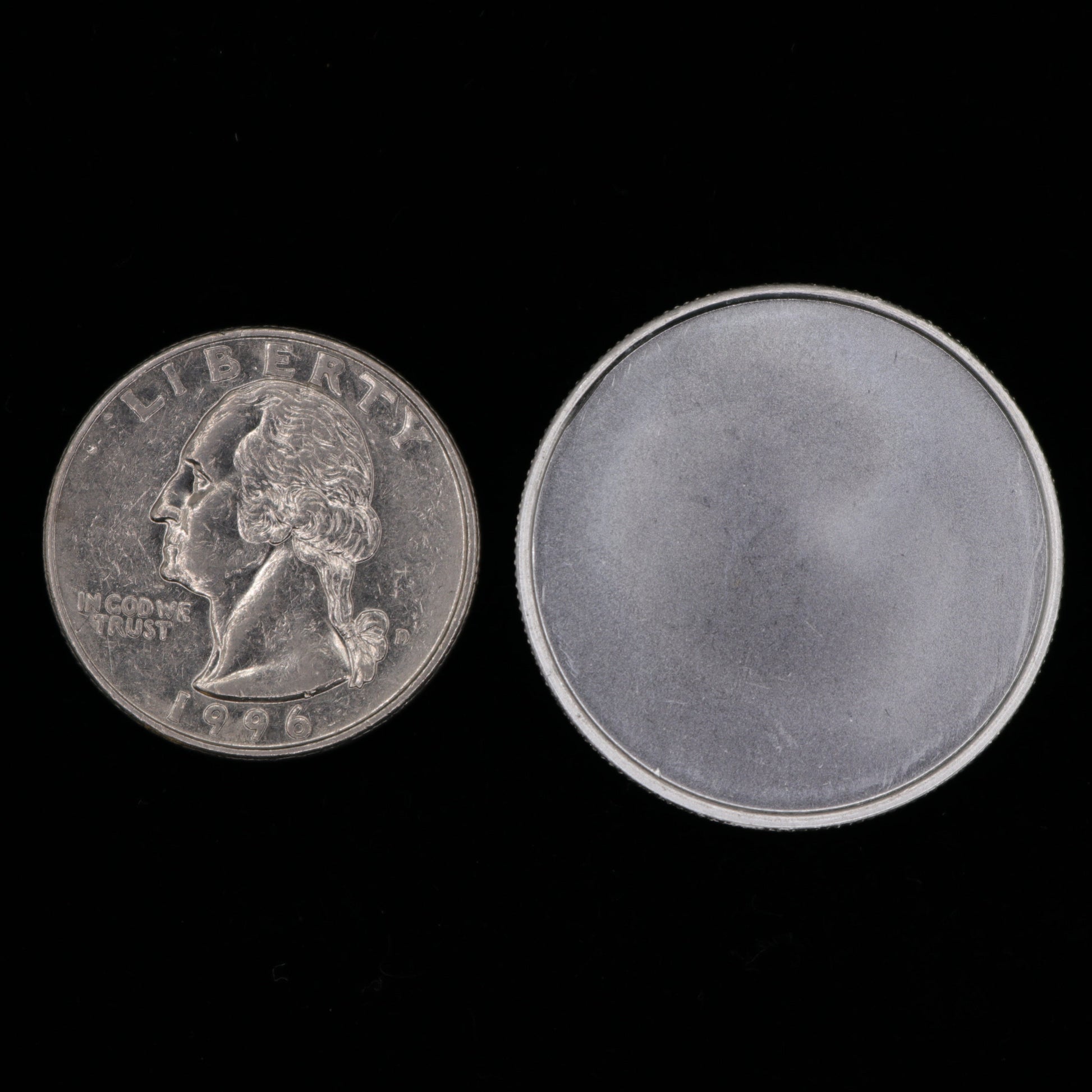 half ounce double blank size comparison