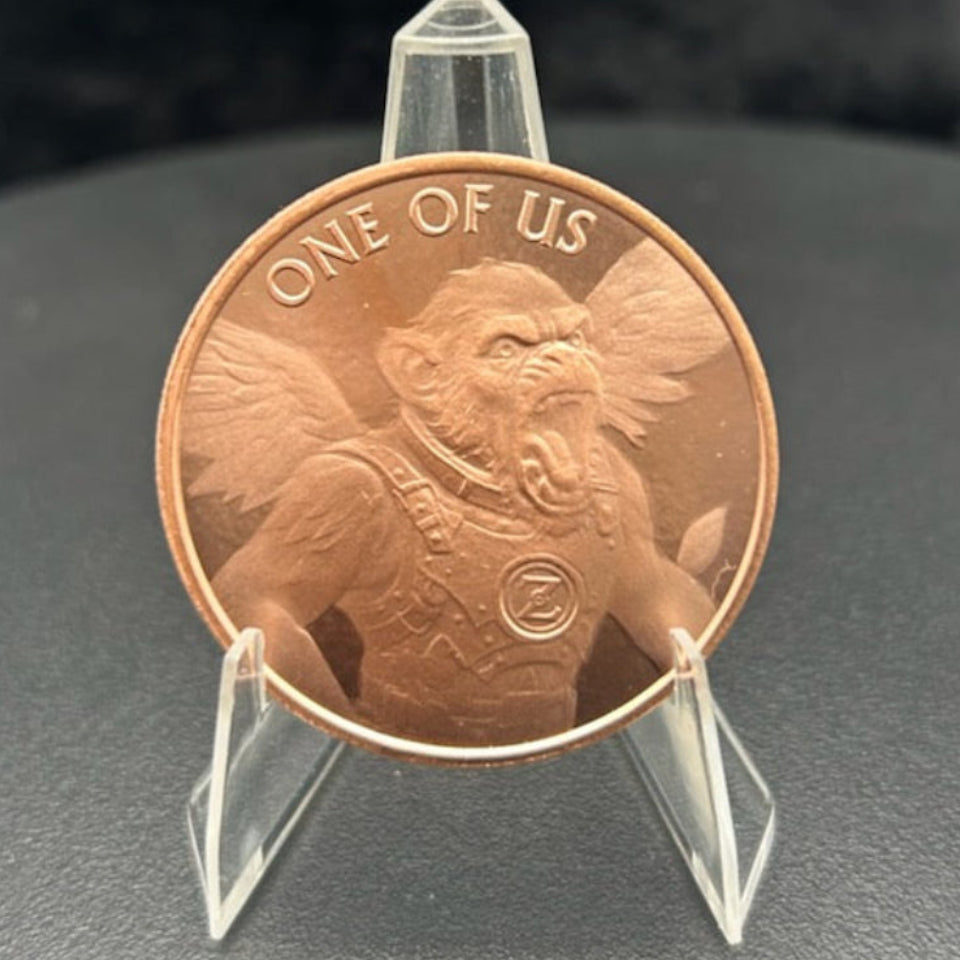 1 oz LUCKY MONKEY Copper Round - Oz Mint Limited Original