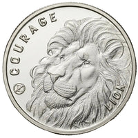 1 Gram Courage the Lion LIMITED EDITION Round - OZ MINT