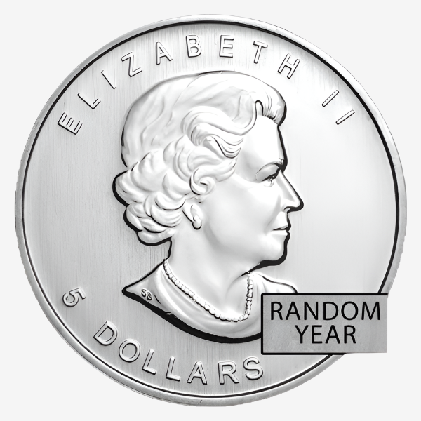 1 oz Silver CANADIAN MAPLE LEAF Coin (Random Year)