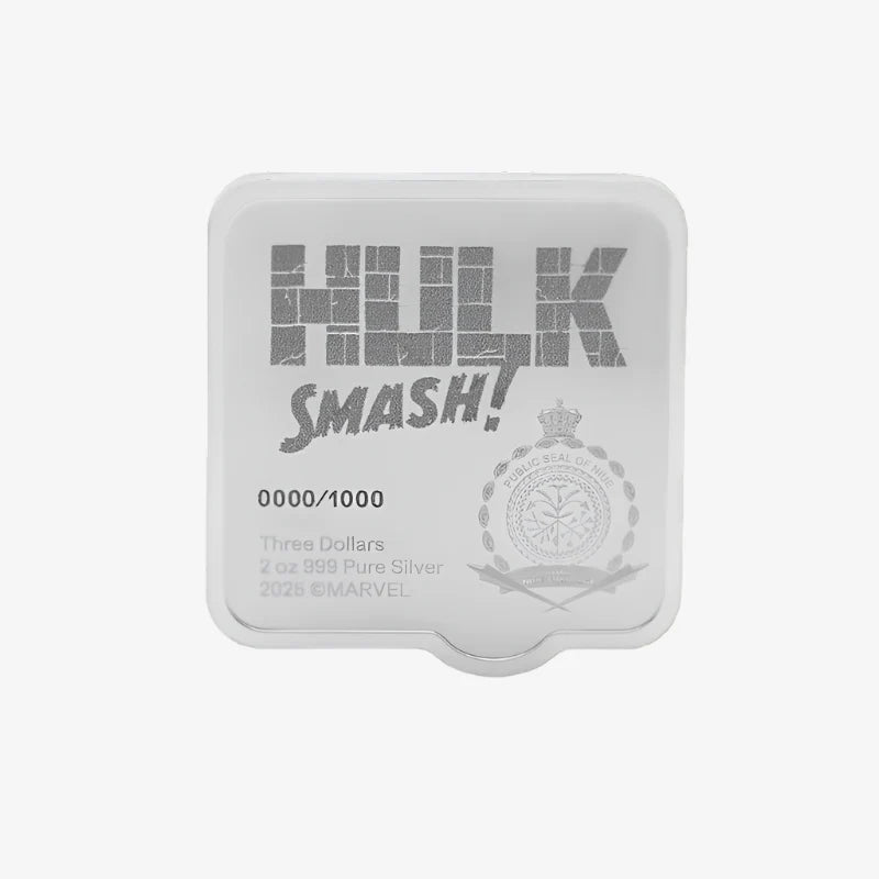2 oz Silver MARVEL HULK SMASH Smash Series Coin 2025 Niue