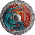 Phoenix and Dragon - 1oz Aletai Meteorite Coin Tokelau 2022 - Oz Bullion