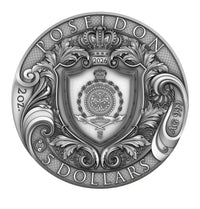 POSEIDON 2 oz Silver Coin - 2026 $5 Niue - T&S Coin