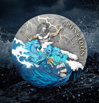 POSEIDON 2 oz Silver Coin - 2026 $5 Niue - T&S Coin