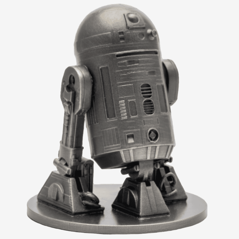 STAR WARS R2-D2 .999 Pure Silver Miniature