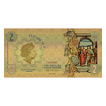2022 Cook Islands VOICE Threads of Light 24k Gold Note - OZB