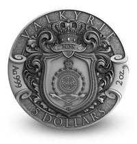 VALKYRIE 2 oz Silver Coin - 5 Dollars Niue 2025 - T&S Coin