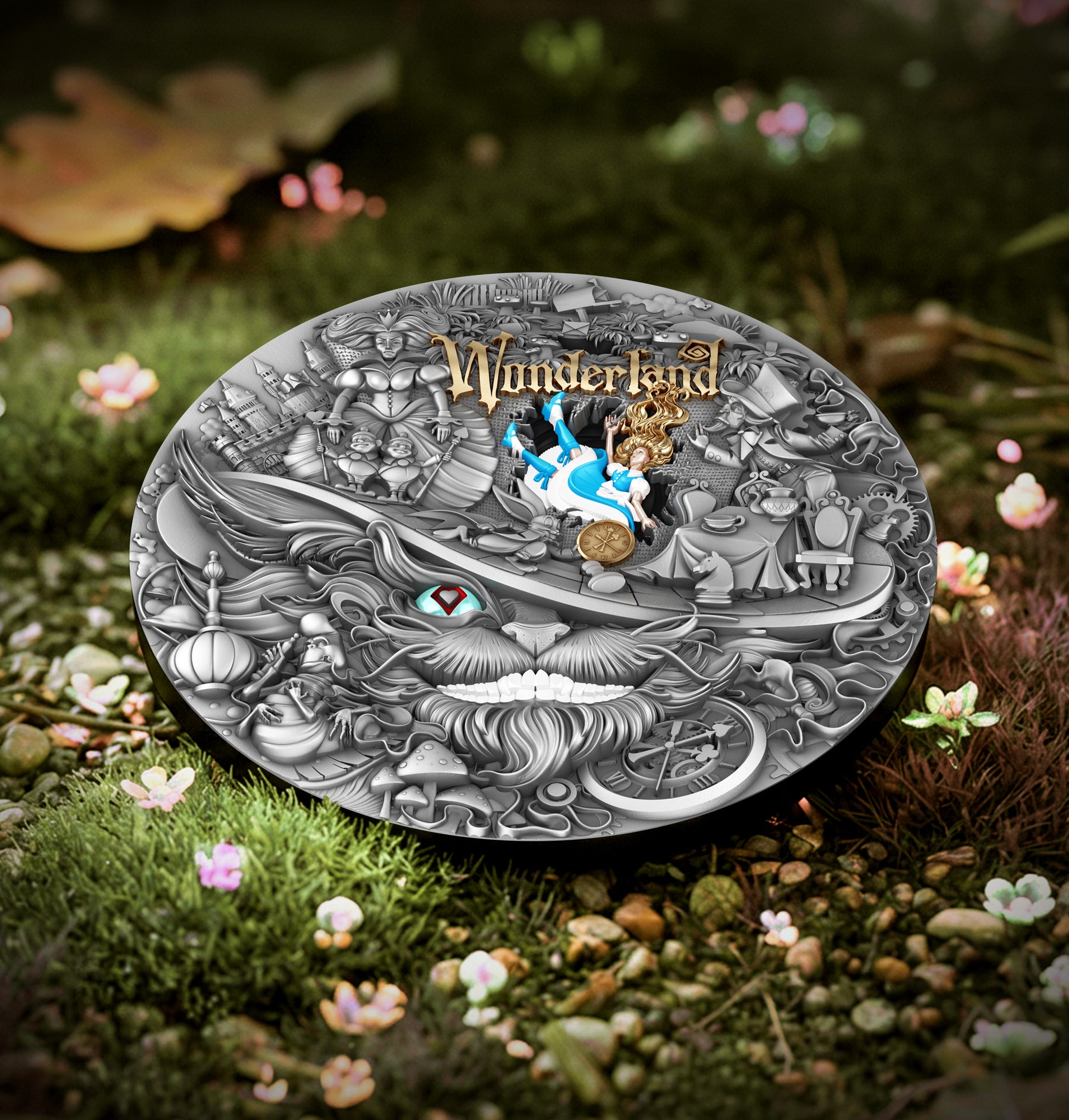 WONDERLAND 2 oz Silver Coin - 5 Dollar Niue 2026 - T&S Coin